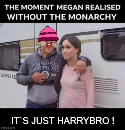 The moment Meghan realised ! | IT`S JUST HARRYBRO ! | image tagged in dirty harry | made w/ Imgflip meme maker