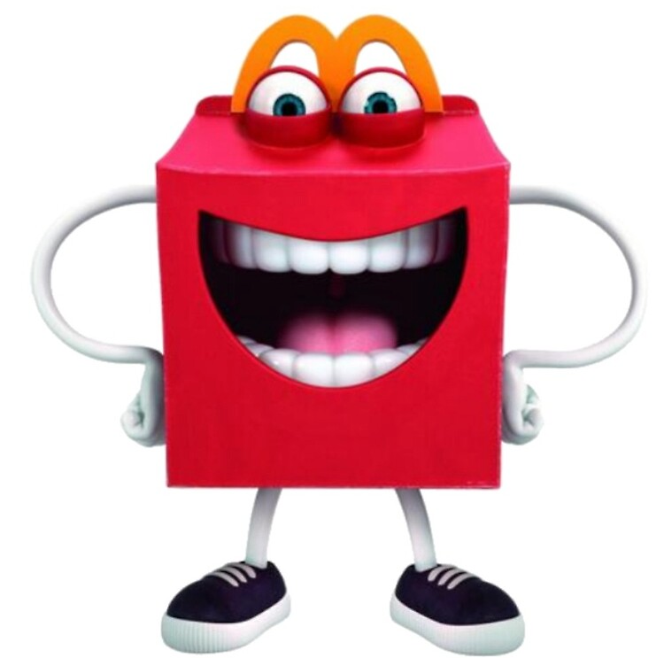 Happy Meal white background Blank Meme Template