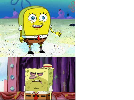 High Quality Before-After Spongebob Blank Meme Template
