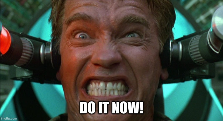 DO IT NOW | DO IT NOW! | image tagged in do it now | made w/ Imgflip meme maker