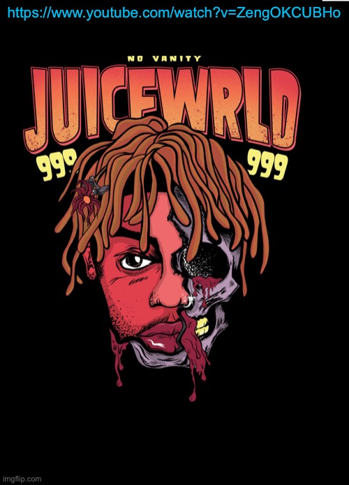 Open the link | https://www.youtube.com/watch?v=ZengOKCUBHo | image tagged in juice wrld | made w/ Imgflip meme maker