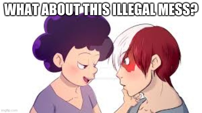 WHAT ABOUT THIS ILLEGAL MESS? | made w/ Imgflip meme maker