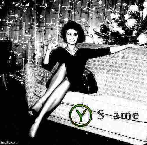 High Quality Y Same Sophia Loren deep-fried 1 Blank Meme Template