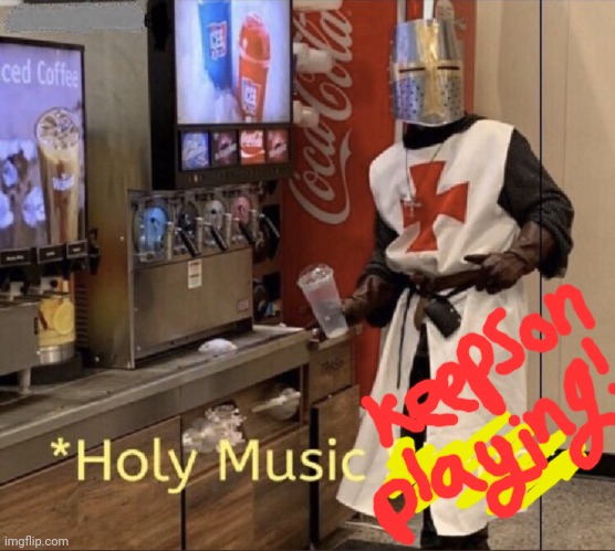 Holy music stops | image tagged in holy music stops | made w/ Imgflip meme maker