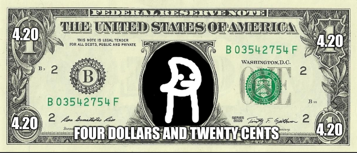 $4.20 bill Blank Meme Template
