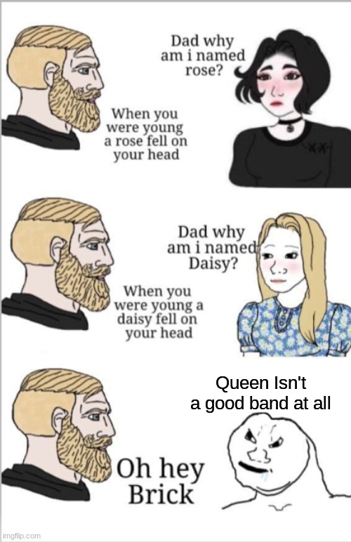 the third Queen meme I've made... | Queen Isn't a good band at all | image tagged in queen,freddie mercury,why,help me | made w/ Imgflip meme maker