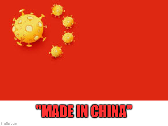 Chinese Corona Flag | "MADE IN CHINA" | image tagged in chinese corona flag | made w/ Imgflip meme maker
