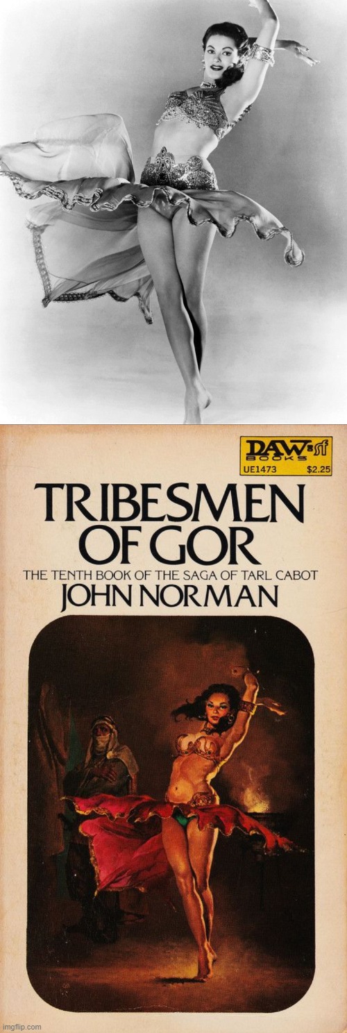 Yvonne de Carlo feat. Tribesmen of Gor Blank Meme Template