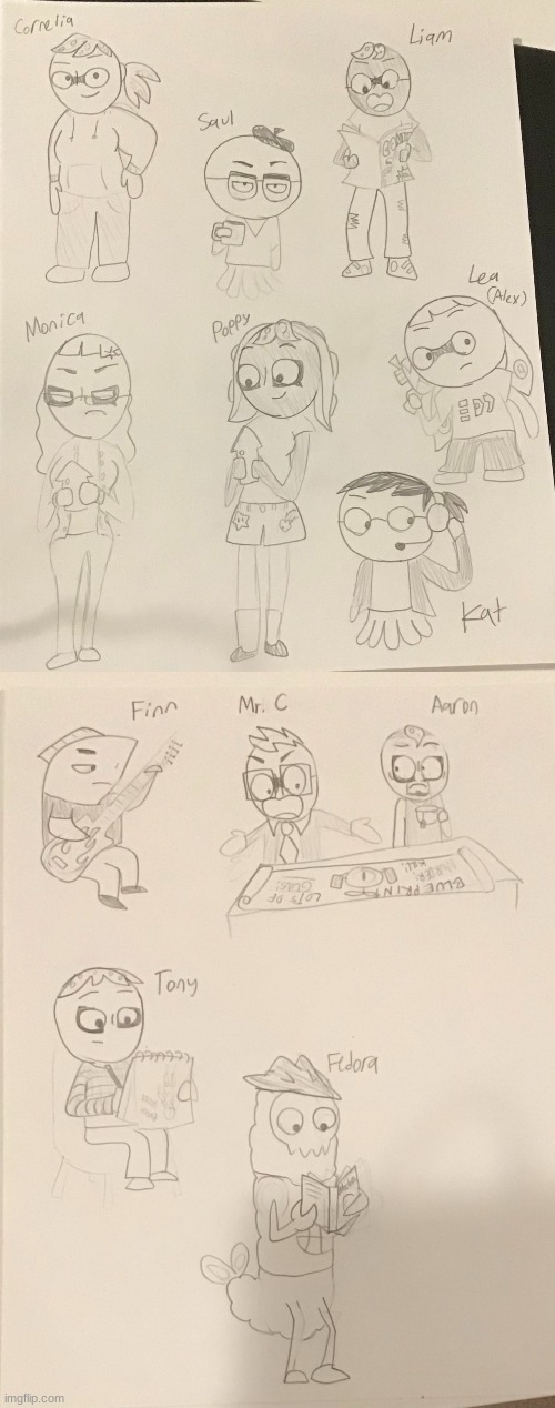 ocs from my splatoon comics! q&a / rp in comments | made w/ Imgflip meme maker