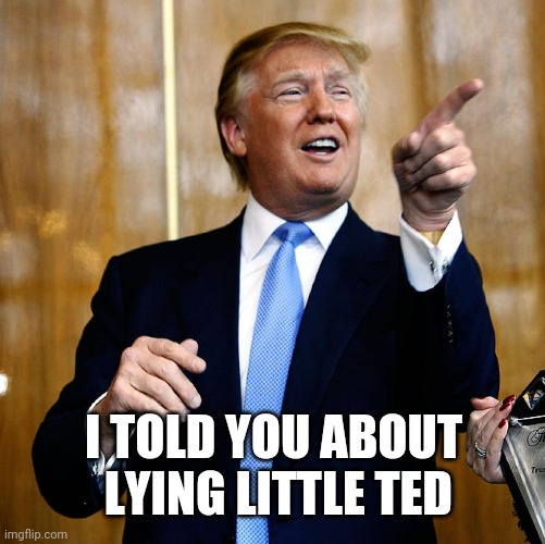 Donal Trump Birthday | I TOLD YOU ABOUT
 LYING LITTLE TED | image tagged in donal trump birthday | made w/ Imgflip meme maker
