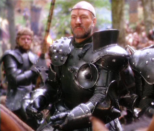 High Quality Patrick Stewart in Excalibur Blank Meme Template