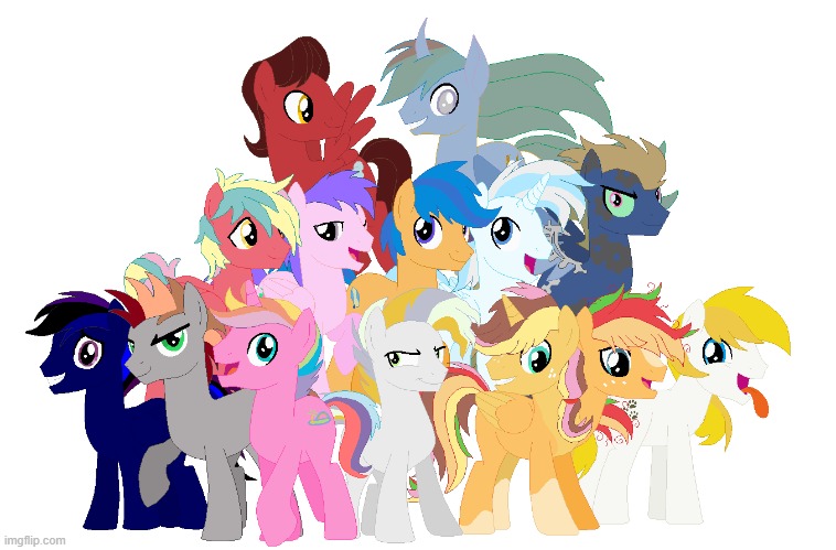 group photo peeps | image tagged in my little pony,original character | made w/ Imgflip meme maker