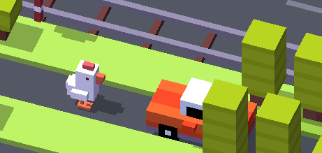 High Quality crossy road suicide Blank Meme Template