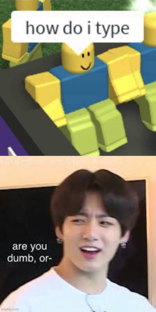 Roblox x BTS Meme- | image tagged in roblox,bts,jungkook,confusing,roblox noob | made w/ Imgflip meme maker