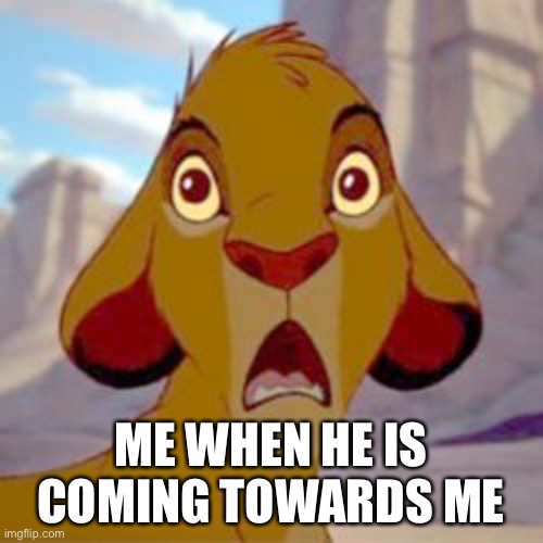 Oh crap | ME WHEN HE IS COMING TOWARDS ME | image tagged in oh crap | made w/ Imgflip meme maker