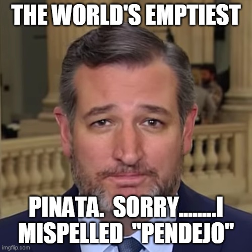 THE WORLD'S EMPTIEST; PINATA.  SORRY........I MISPELLED  "PENDEJO" | made w/ Imgflip meme maker
