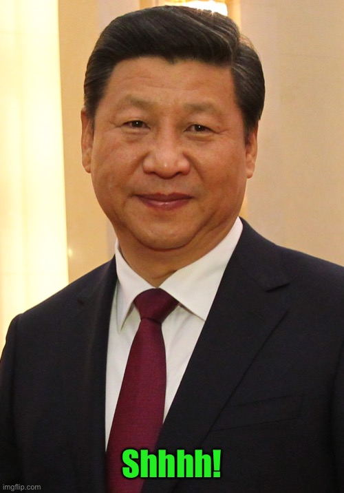 Xi Jinping | Shhhh! | image tagged in xi jinping | made w/ Imgflip meme maker