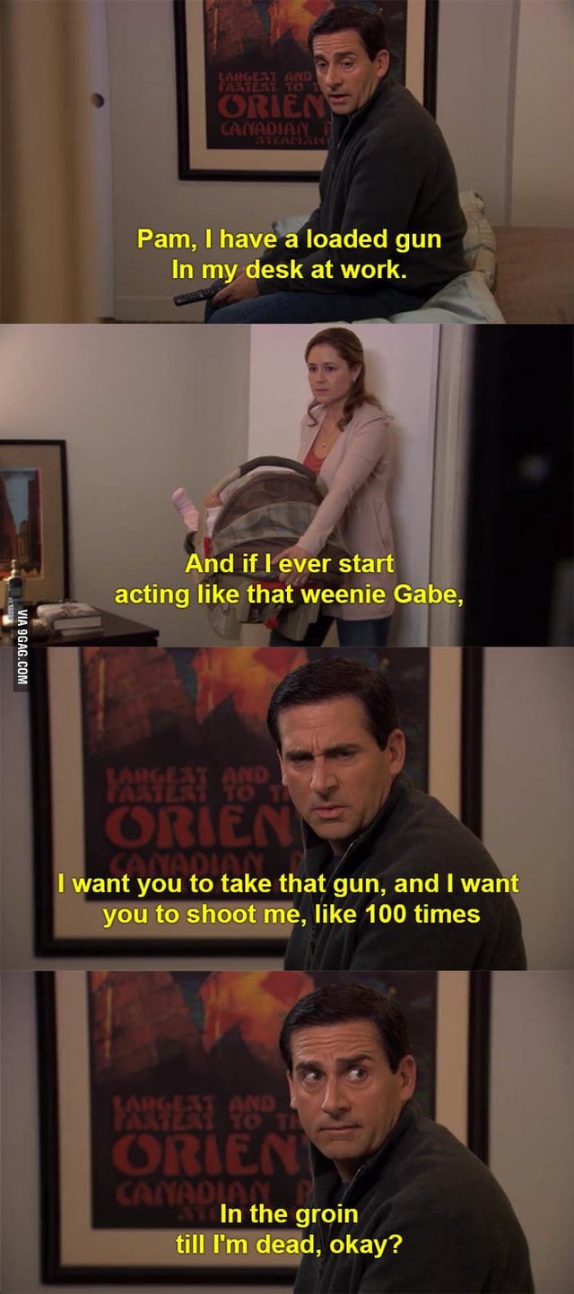 High Quality Pam I have a loaded gun in my desk Blank Meme Template