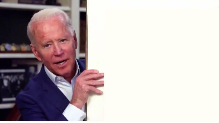 Biden behind his wall Blank Meme Template