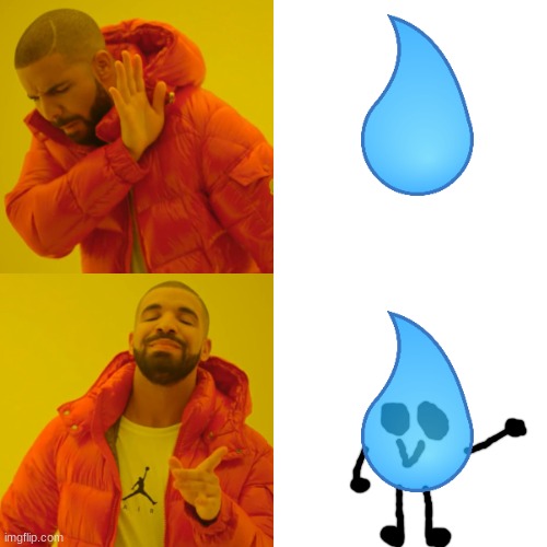 BFDI Meme | image tagged in memes,drake hotline bling | made w/ Imgflip meme maker