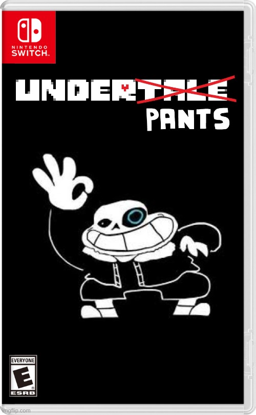 saness in nintendo switch | image tagged in memes,funny,nintendo switch,undertale,underpants | made w/ Imgflip meme maker