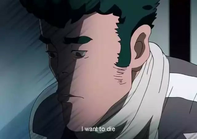High Quality Space Dandy Emo Dandy I want to die Blank Meme Template