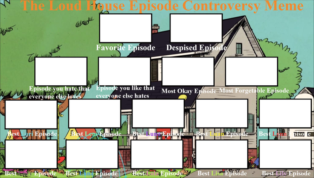 The Loud House Controversy Blank Meme Template