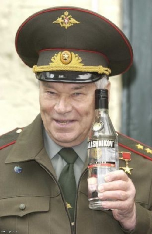 Kalashnikov vodka | image tagged in kalashnikov vodka | made w/ Imgflip meme maker