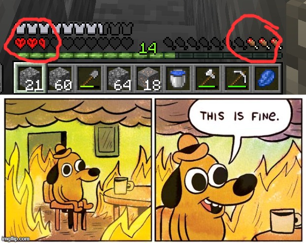 s h i t | image tagged in memes,this is fine | made w/ Imgflip meme maker