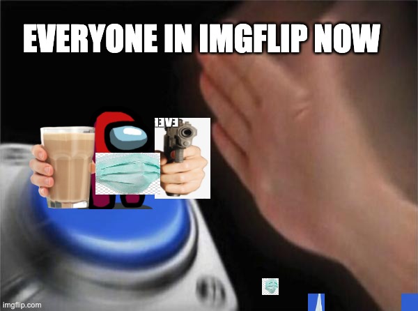 Blank Nut Button | EVERYONE IN IMGFLIP NOW | image tagged in memes,blank nut button | made w/ Imgflip meme maker