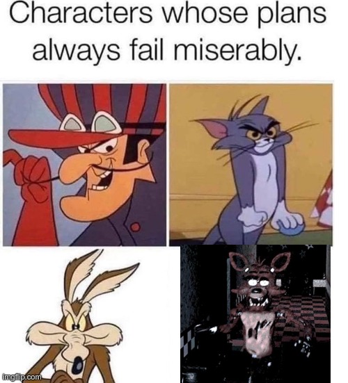oxy foxy | image tagged in failed plan | made w/ Imgflip meme maker