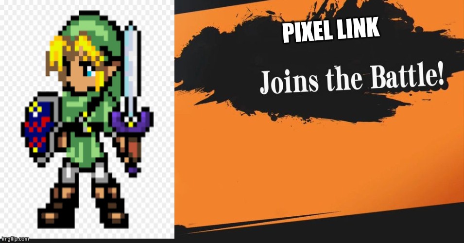 Smash Bros. | PIXEL LINK | image tagged in smash bros | made w/ Imgflip meme maker
