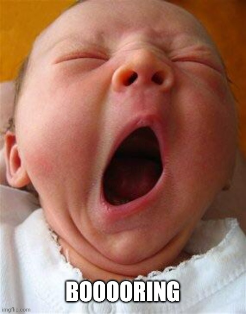 Yawn | BOOOORING | image tagged in yawn | made w/ Imgflip meme maker