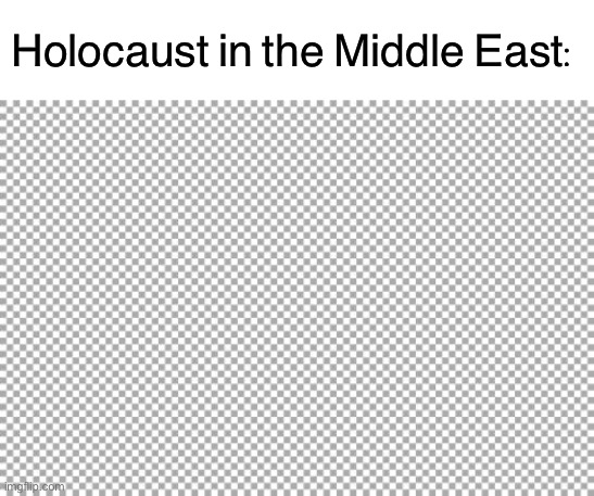 Holocaust in the Middle East: | image tagged in blank white template,free | made w/ Imgflip meme maker