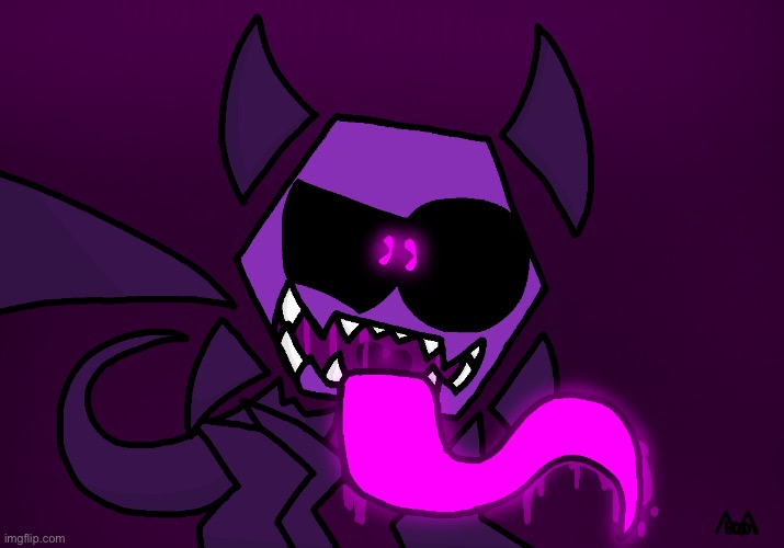 More of that one round monster with a big-a## mouth. | image tagged in hexagon maw | made w/ Imgflip meme maker