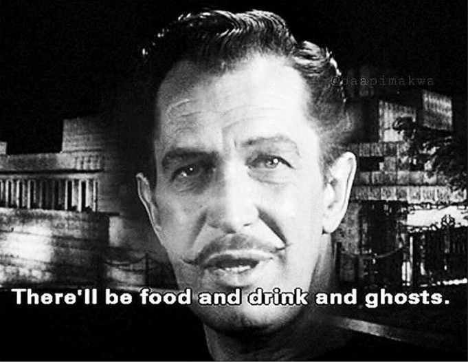 Vincent Price Food and drink and ghosts Blank Meme Template