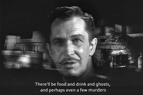 High Quality Vincent Price Food and drink and ghosts 2 Blank Meme Template