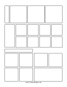 21 space blank comic strip Blank Meme Template