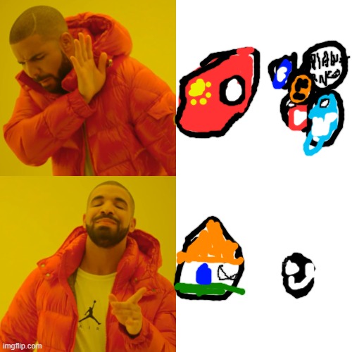 Bad bans vs. Good bans | image tagged in memes,drake hotline bling,countryballs | made w/ Imgflip meme maker