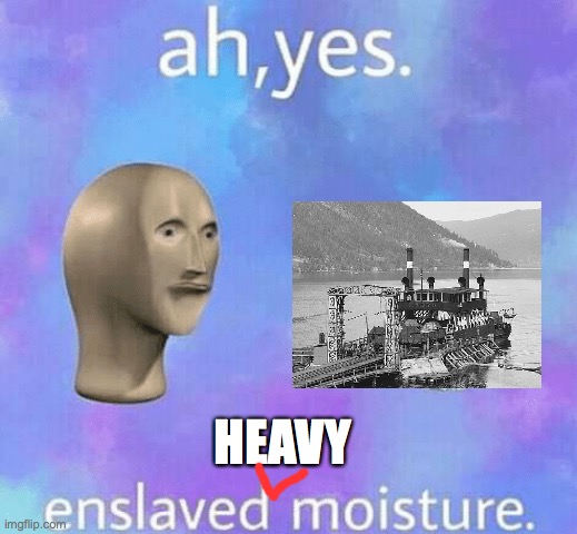 Enslaved moisture | HEAVY | image tagged in enslaved moisture | made w/ Imgflip meme maker