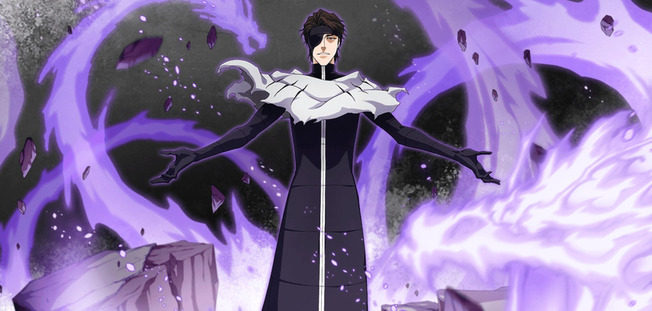 Bleach Sosuke Aizen Muken garb Blank Meme Template