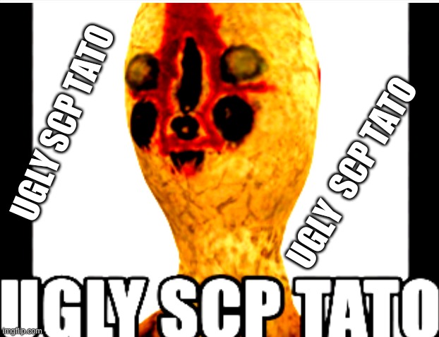 Ugy scp tato | UGLY SCP TATO; UGLY  SCP TATO | image tagged in scp,potato | made w/ Imgflip meme maker