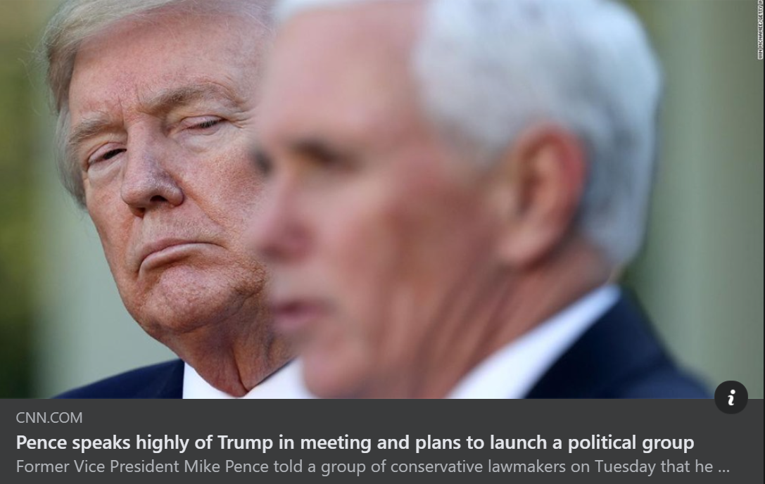 High Quality Pence speaks highly of Trump Blank Meme Template