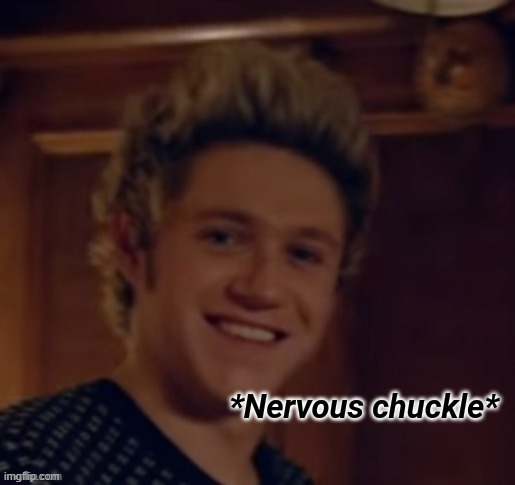 Niall Nervous Chuckle | image tagged in niall nervous chuckle | made w/ Imgflip meme maker