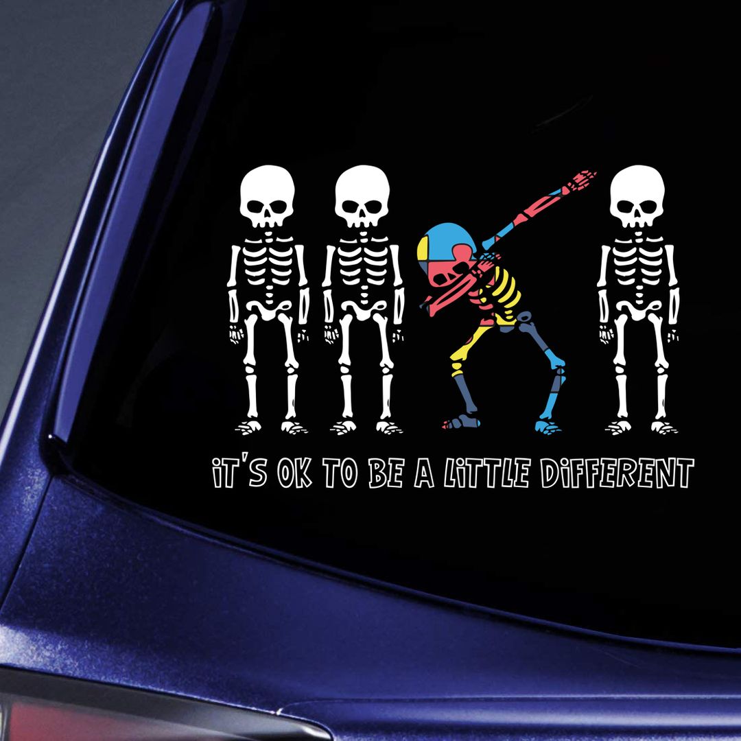 High Quality Skeletons it's okay to be a little different Blank Meme Template