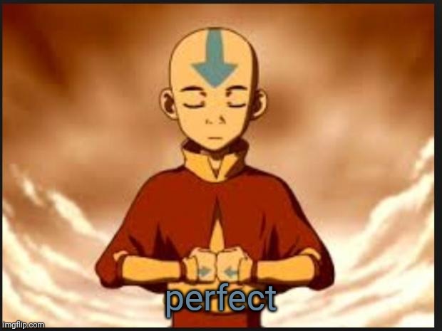 Aang | perfect | image tagged in aang | made w/ Imgflip meme maker