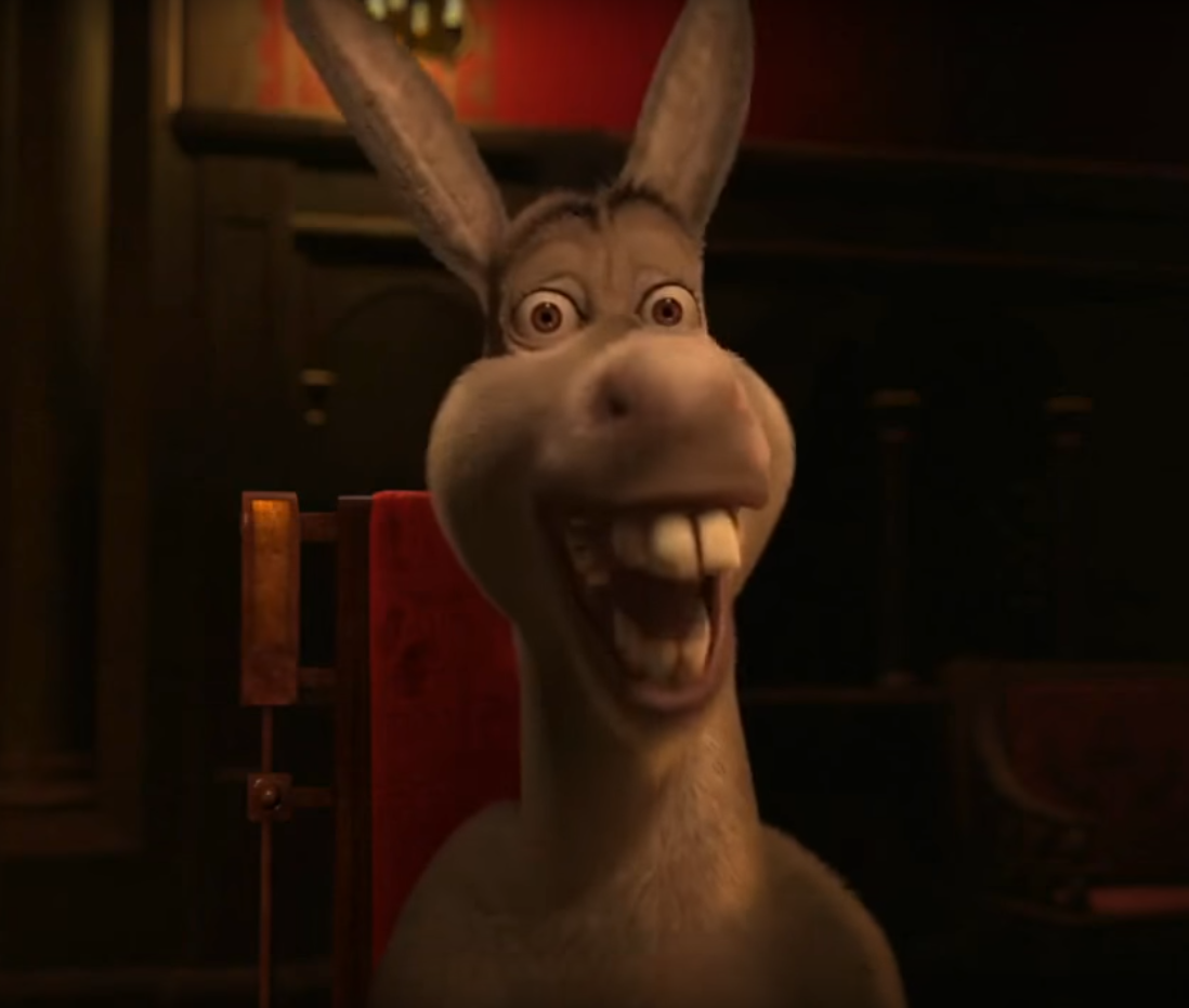 No "shrek 2 dinner donkey" memes have been featured yet. 