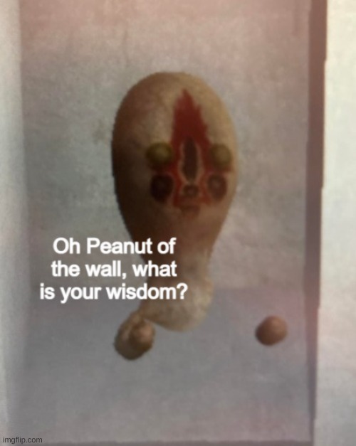 Oh, Peanut of the wall | made w/ Imgflip meme maker