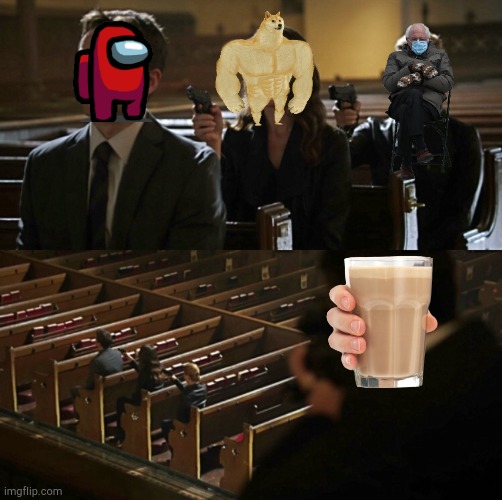 The battle of the memes | image tagged in church sniper | made w/ Imgflip meme maker