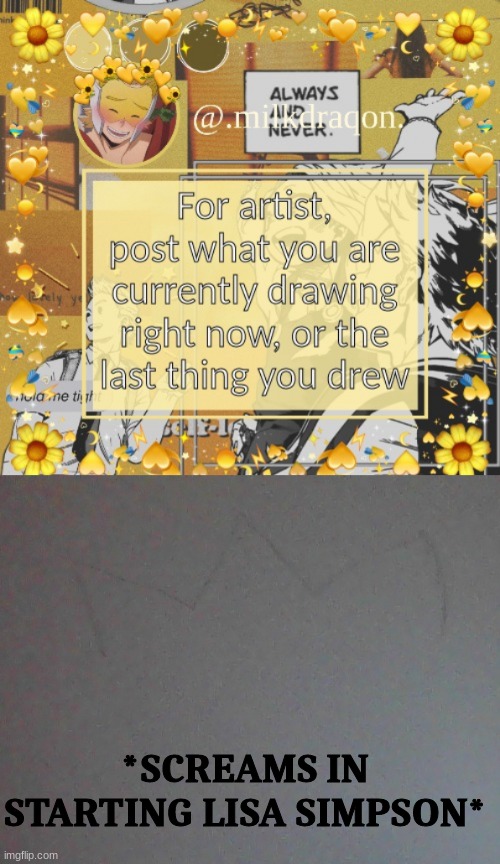 barely visible *Wheeze* | *SCREAMS IN STARTING LISA SIMPSON* | made w/ Imgflip meme maker